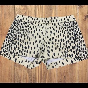 Women’s J. Crew shorts animal print size 0
